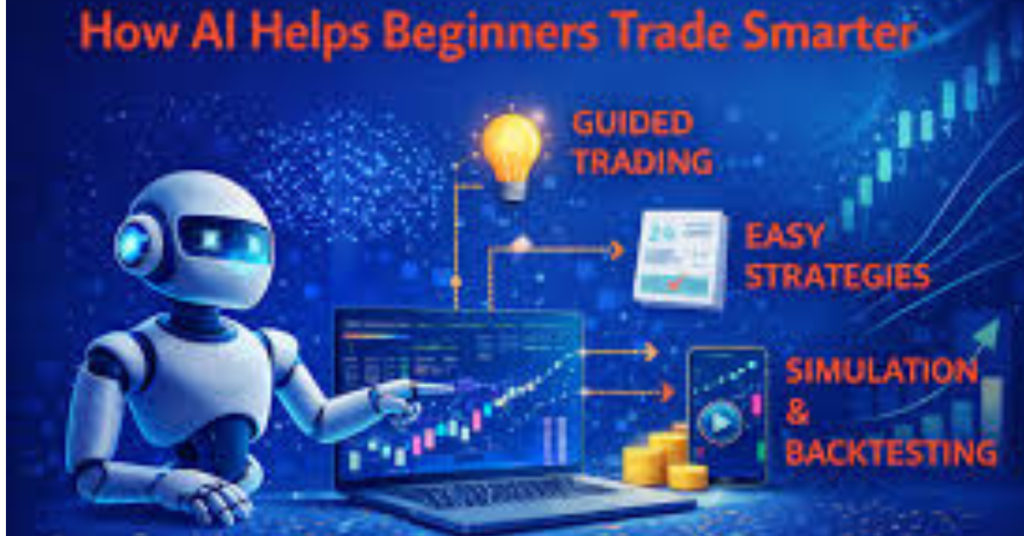 AI powered trading dashboard showing 2026 market trend analysis on laptop screen